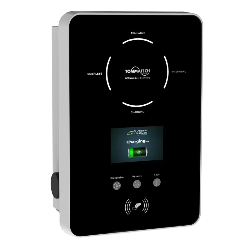 TommaTech Trio 22kW Üç Faz/400V AC Elektrikli Araç Şarj Ünitesi Kablosuz